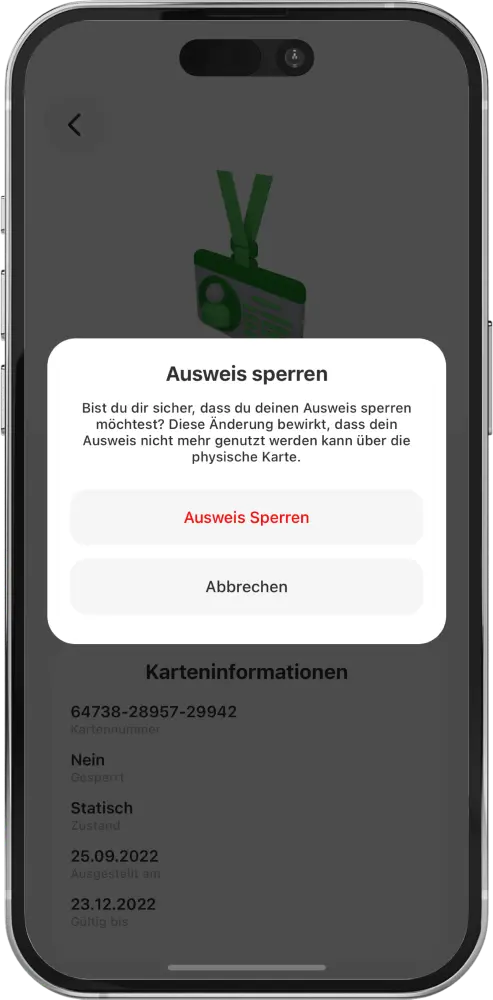 Kartensperre